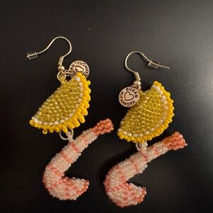 Susan Alexandra - Shrimp Cocktail Earrings - NWOT